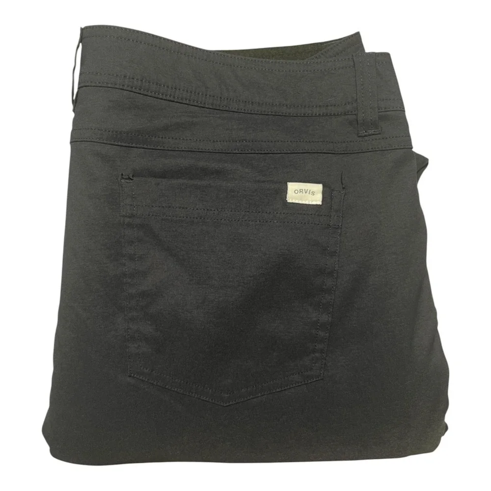 Orvis Mens Sz 36x33 Fleece Lined Tech Pants Outdoor Utility Pockets Navy- 2178